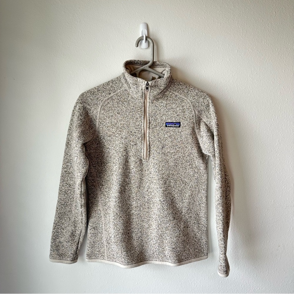 Patagonia // Women's Better Sweater 1/4 Zip Pullover Pelican Size S